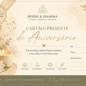 cartão/presente de aniversário